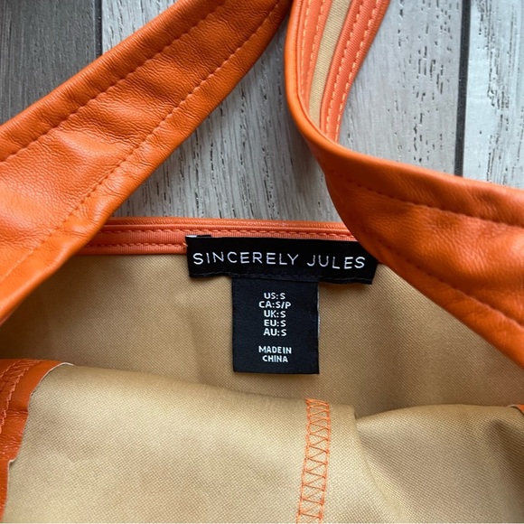 Sincerely Jules Orange Crop Top - Picture 2 of 5